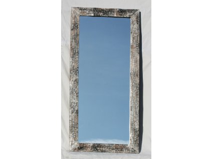 Dřevěné zrcadlo masiv s řezbou model 83 150x70cm