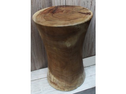 Dřevěný podstavec Suar výška 45cm průměr 28cm