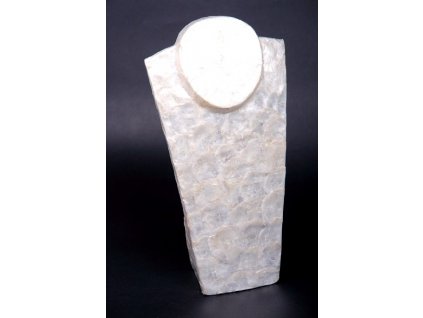 Dřevěný stojan - torzo na šperky KO vykládaný perletí 40cm