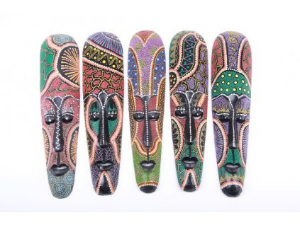 Dřevěná maska Aboriginal Australian 50cm