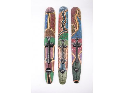 Dřevěná maska Aboriginal Australian 100cm