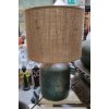 Stolní lampa se stínidlem z juty 40x20x25cm zeleno-hnědá patina