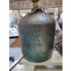 Stolní lampa se stínidlem z juty 40x20x25cm zeleno-hnědá patina