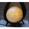 Stolní lampa z palmového listu z lastur 40cm lotus