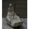 Socha Buddha Budha ruka na vonné tyčinky nebo svíčku 15cm patina CB