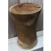 Dřevěný podstavec alla stolek stolička Suar výška 45cm průměr 28cm