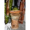 Dřevěný podstavec alla stolek stolička Suar výška 45cm průměr 28cm