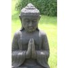 Socha Budha Buddha na lotosovém květu 62cm – model A patina DB