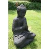 Socha Budha Buddha na lotosovém květu 62cm – model A patina DB