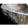 Umyvadlo ze zkamenělého dřeva - fosilní dřevo 57x44cm