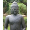 Socha Budha Buddha meditující na lotosovém květu 100cm patina DB