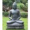 Socha Budha Buddha meditující na lotosovém květu 100cm patina DB