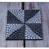 Dřevěný ručně malovaný podtácek 10x10cm windmill square