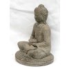 Socha Budha Buddha s dirkou na vonné tyčinky 21cm patina GREY