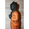 Socha Budha Buddha stojící meditující 60cm - oranžová