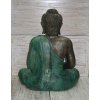 Socha Budha Buddha fiber pryskyřice 60cm - zelené roucho