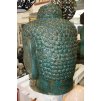 Socha Budha Buddha hlava 83cm zeleno-hnědá patina