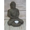 Socha Budha Buddha svíčka 21cm patina BY