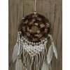 Lapač snů č.70 hnědý, délka 65cm průměr 17cm