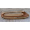 Mísa TEAK s madlem z jednoho kusu dřeva cca 50cm