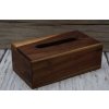 Dřevěná krabička na kapesníky z teakového dřeva 24x13 cm