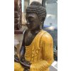 Socha Budha Buddha fiber pryskyřice 60cm - žluté roucho