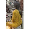 Socha Budha Buddha fiber pryskyřice 60cm - žluté roucho