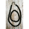 Set ONYX náhrdelník cca 32-36cm a náramek cca 18cm onyx