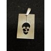 Přívěšek z chirurgické oceli 3x2cm lebka
