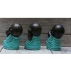 Tři moudrá miminka mnichů Shaolin Chi, Lu, Ba - výška 20cm - roucho tyrkys