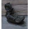 Socha Ganesha ruka na vonné tyčinky nebo svíčku 15cm patina BY
