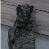 Socha Ganesha ruka na vonné tyčinky nebo svíčku 15cm patina BY