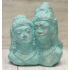Socha Rama a Sita 30x30x20cm - patina TG