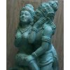 Socha Rama a Síta kamasutra 55cm - patina TG