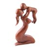 Soška abstrakt - matka s dítětem dřevořezba 20cm