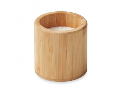 Svíčka v bambusovém držáku MO6668-40