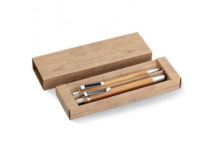 Sada pera a tužky z bambusu. MO8111-40