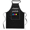 Zástěra s vlastním potiskem Černá