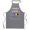 Zástěra s vlastním potiskem Šedá