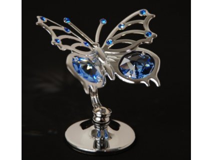 Swarovski Motýl - stříbrný