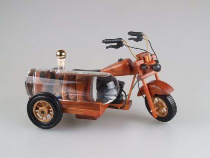 Dřevěná motorka Harley - slivovice