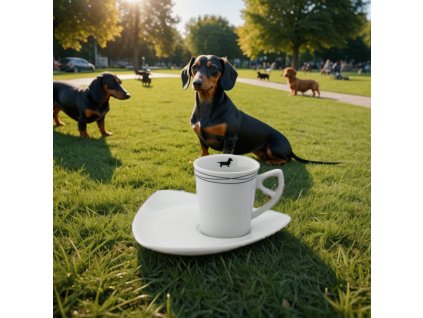 Coffee cup with a dachshund Vingo Post 1