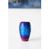 Váza Lea reliéf temně modrá