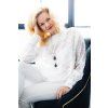 Řetízek s přívěskem Makovička L, černá s platinou