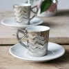 Šálek Hory s podšálkem, stříbrný lesk