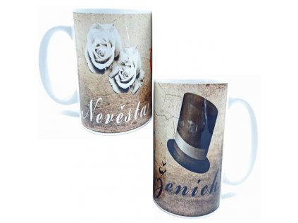 Hrnek ženich a nevěsta - pár