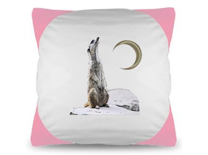 polštář růžový surikata