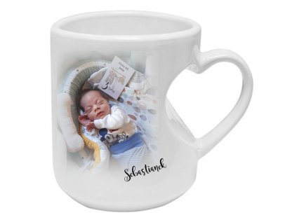 hrnek ucho srdce fotka se jménem 1