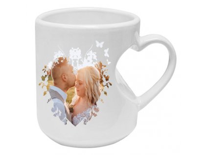 hrnek ucho srdce svatební 1