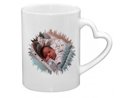 hrnek ucho srdce 2 miminko